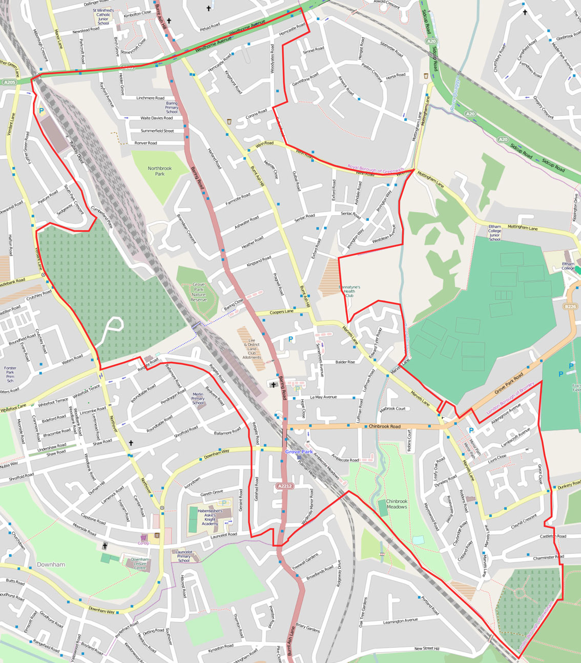 Grove-Park-Neighbourhood-Area-map-June-2014